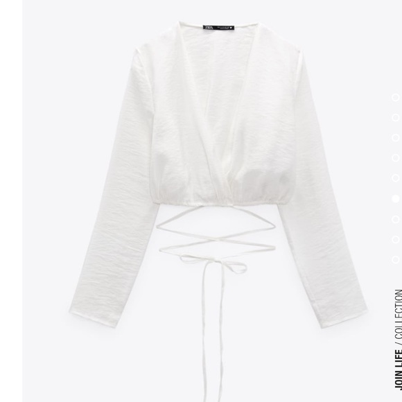 Zara v neck wrap shirt - Picture 6 of 6